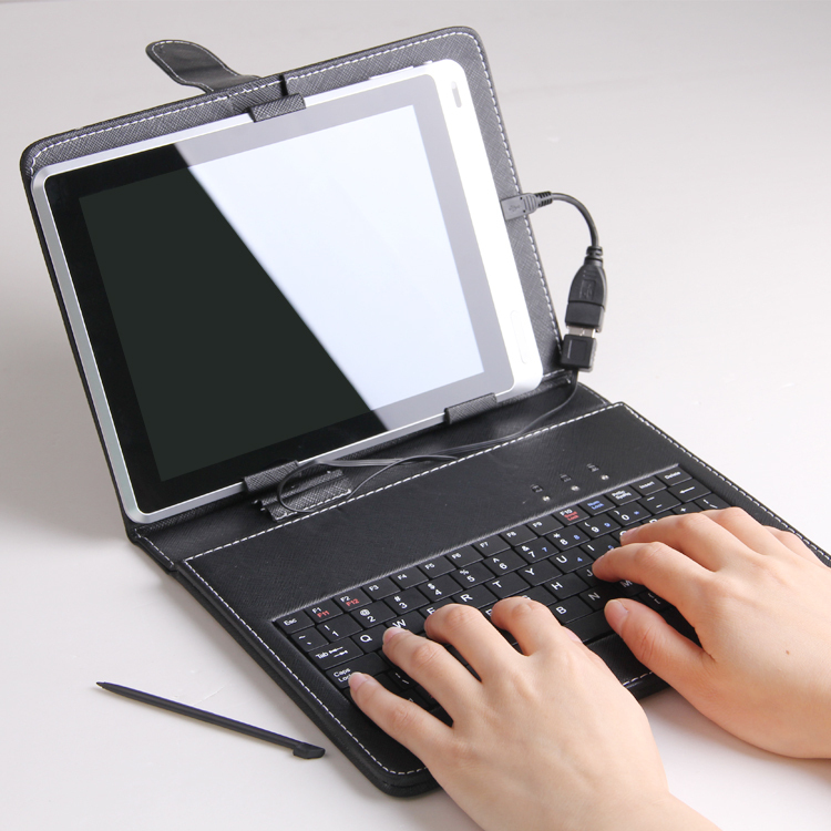 包邮平板电脑键盘皮套台电昂达酷比魔方三星安卓通用9寸10寸12寸