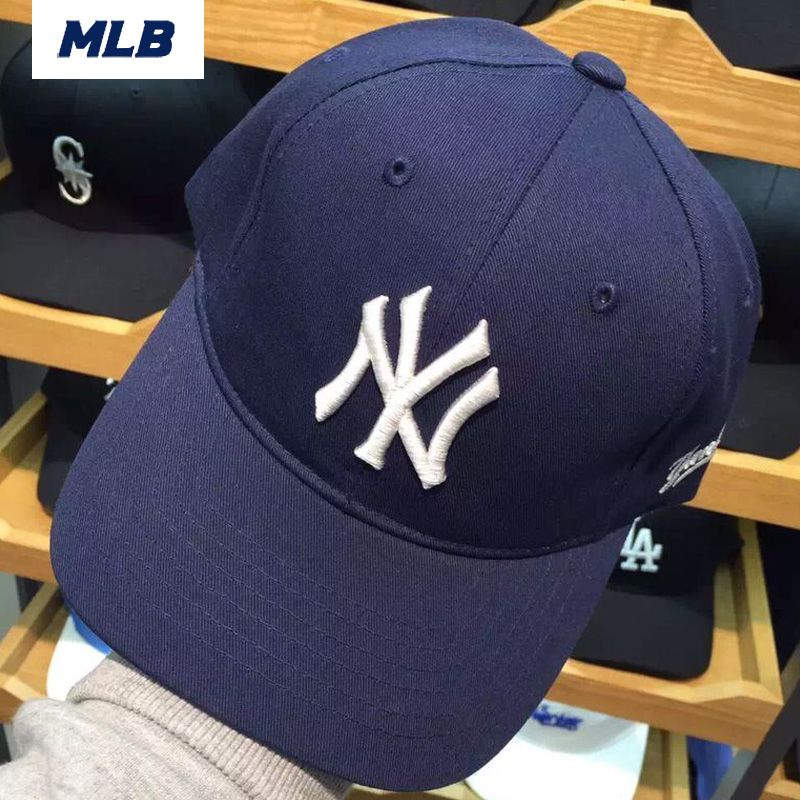 韩国代购MLB专柜正品NY棒球帽鸭舌帽男女春秋款明星同款户外休闲