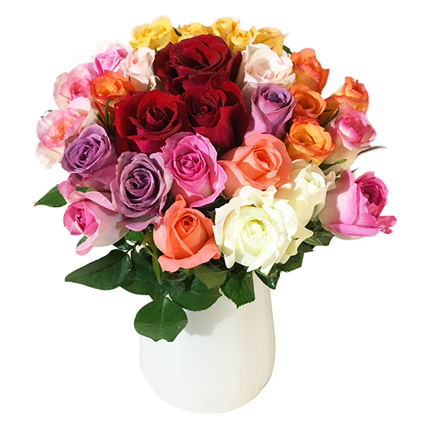 鲜花批发上海鲜花订阅混搭玫瑰花束（3个颜色左右）鲜花2扎包邮