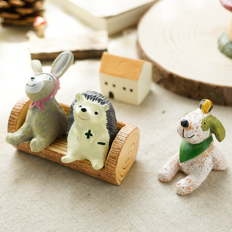 生活迷你创意zakka摆件 办公室桌面可爱小动物装饰品 结婚礼物