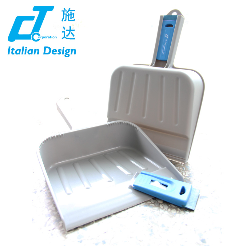 意大利CT施达 可挂式手持垃圾铲配刮扫铲刀 塑料手刷连簸箕