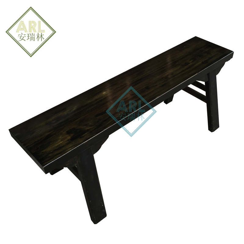 香柏木长条凳子仿古中式长凳老火锅土板凳加厚加宽可定做颜色尺寸