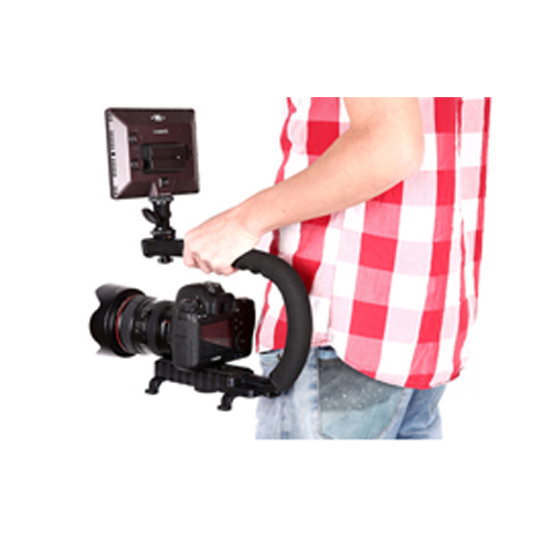 DV/单反/ 单反相机手持摄像支架LED灯视频拍摄支架手提稳定器
