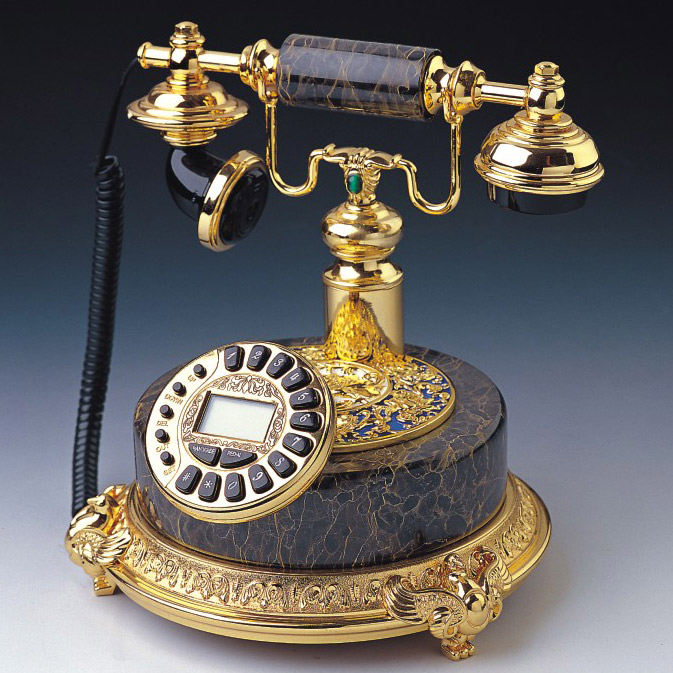 HISI名品欧式仿古电话机美式创意复古高档座机时尚别墅古典奢华