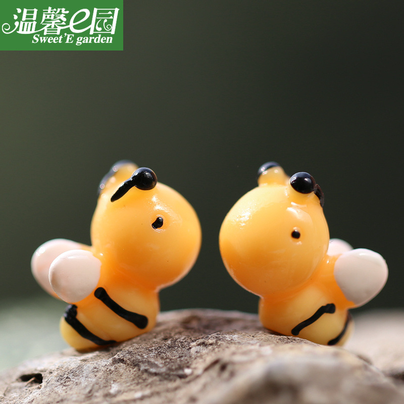 草木轩苔藓微景观饰品卡通可爱蜜蜂dii组装小摆件玩具天蝎座
