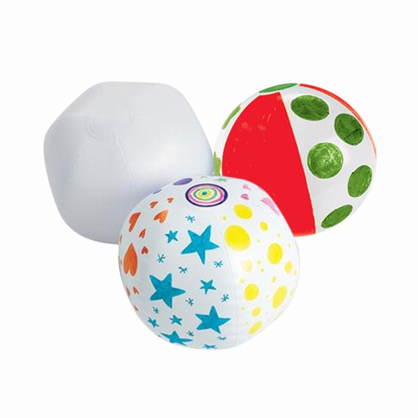 幼儿园圣诞DIY沙滩球充气球儿童充气玩具 弹性球12个EF01110