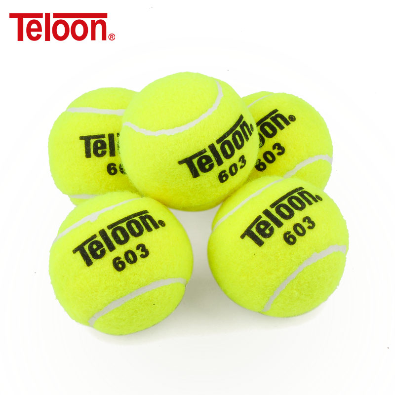 正品Teloon天龙网球603耐磨初学训练网球弹性好气压足专业比赛用