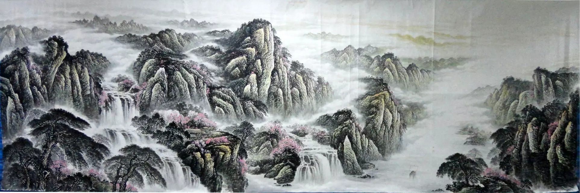 名家刘畅手绘真迹大丈八国画山水巨幅精品办公收藏装饰字挂画书画