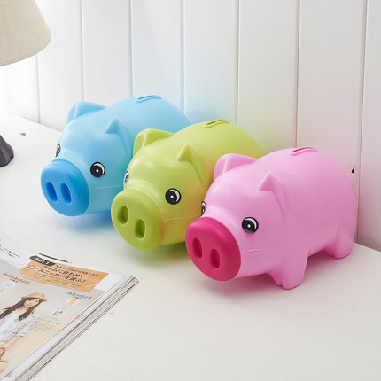 匹诺曹崔达布同款小猪存钱罐粉红猪猪塑料卡通储蓄罐