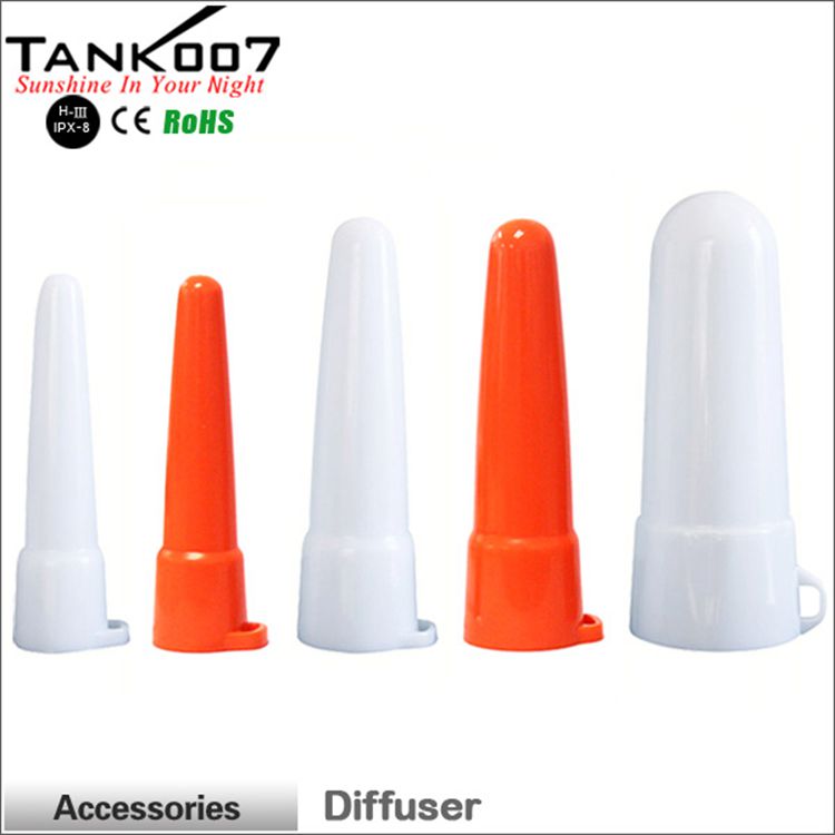 TANK007手电罩柔光罩露营灯罩信号灯罩手电头罩遮光罩红白色灯罩