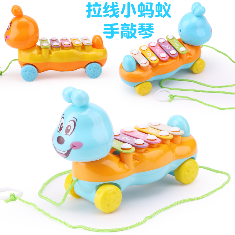 宝宝卡通手敲琴男孩女孩儿童益智音乐玩具1-2-3岁婴儿琴玩具