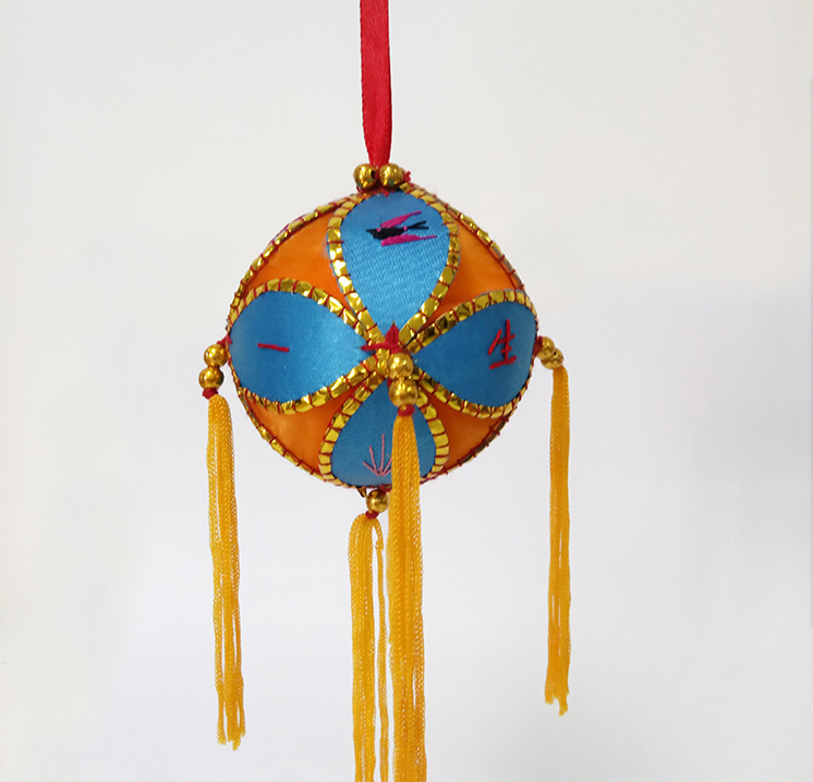 绣球（2cm） 广西特产 壮族特色100%纯手工民族工艺品 高品质刺绣