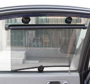 夏季汽车用窗帘车载侧窗吸盘式自动伸缩遮阳帘小车车内防晒隔热网