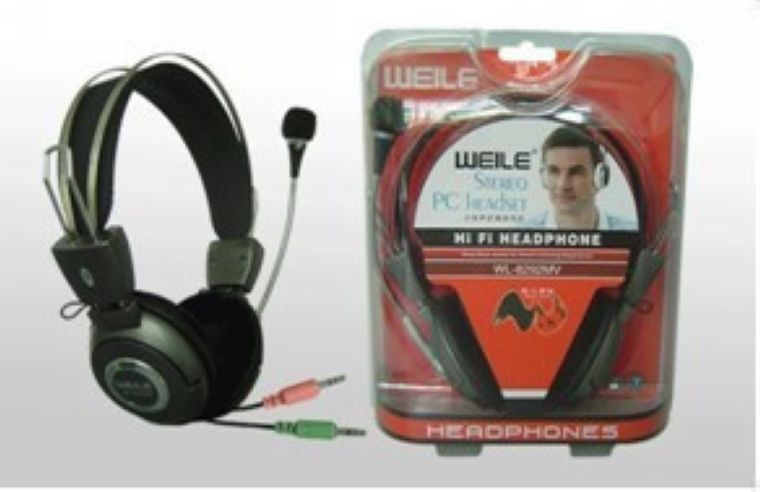 伟乐WL-8292MV MP3 MP4 笔记本电脑耳机 耳麦 头戴式耳机带麦克风