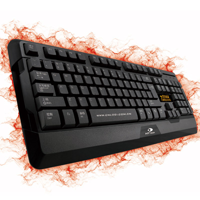 黑貂8835游戏键盘机械键盘手感静音ps2 防水游戏有线键盘包邮