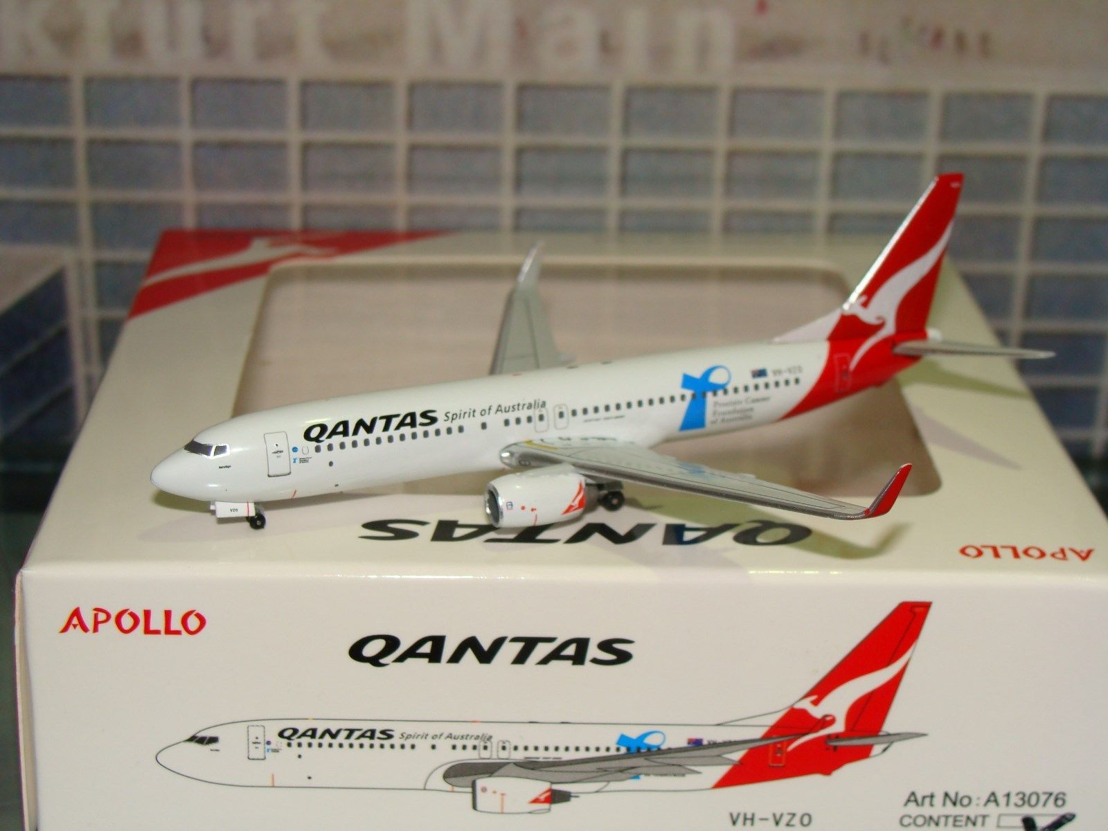 秒杀Apollo A13076 澳大利亚航空Qantas B737-800 VH-VZO 1:400