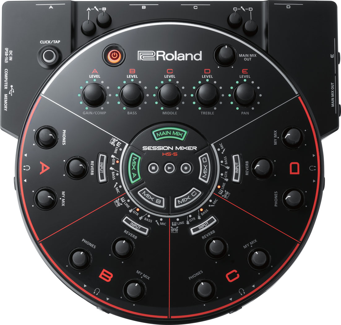 【键盘堂】Roland HS-5 乐队静音排练系统 音频接口/调音台