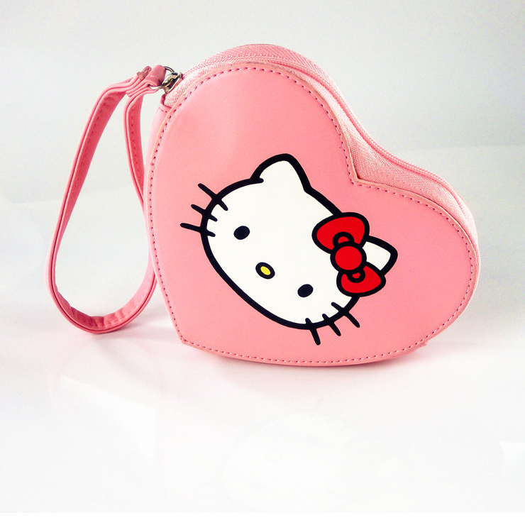 新款hello kitty 爱心单肩儿童包包公主包可爱时尚斜挎包打折促销