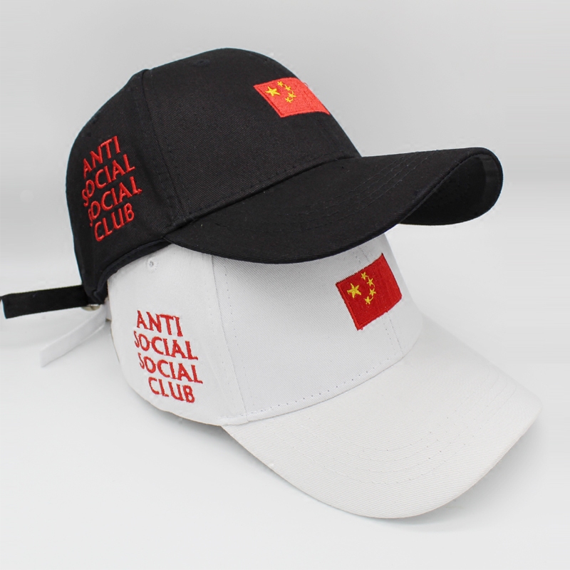 明星同款帽子男女夏季中国国旗图案刺绣字母鸭舌帽棒球帽遮阳帽
