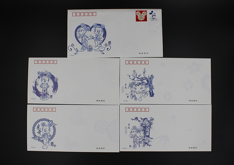 【现货】上海迪士尼 中国风迪士尼纪念封信封（含限量版邮票）