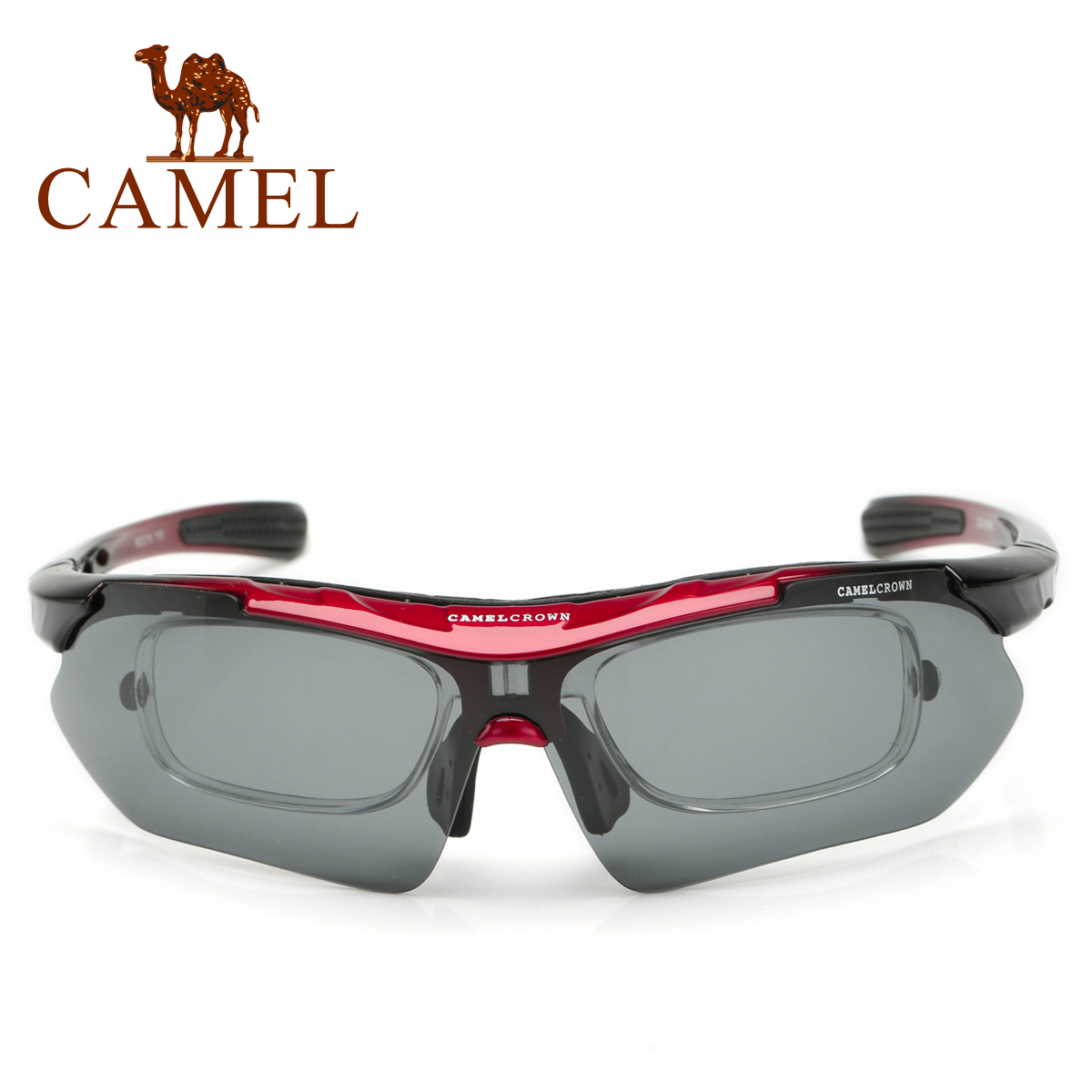 Camel/骆驼正品近视非近视两用款眼镜沙滩太阳镜中性骑行户外眼镜