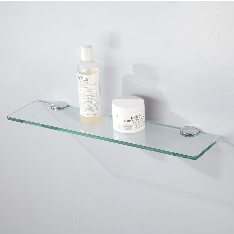 AC 银晶 浴室五金挂件 钢化玻璃单层置物台板 卫生间化妆台板