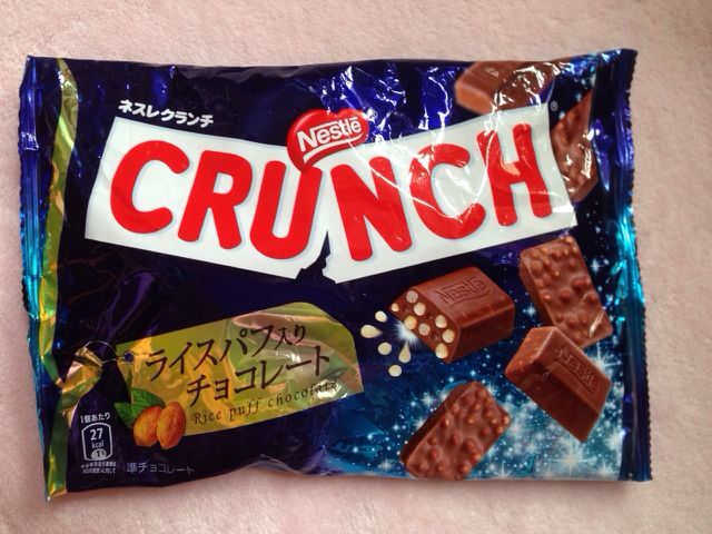 限量版 日本Nestle雀巢CRUNCH 雀巢出品 杏仁 甘脆米巧克力  83g