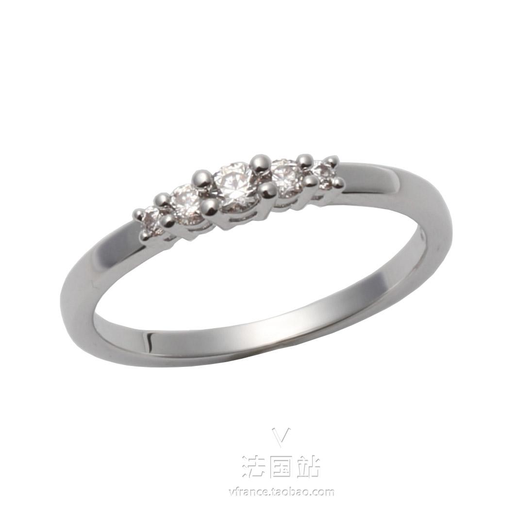 法国代购SWAROVSKI专柜正品Frisson银白色镶水晶戒指女5251689