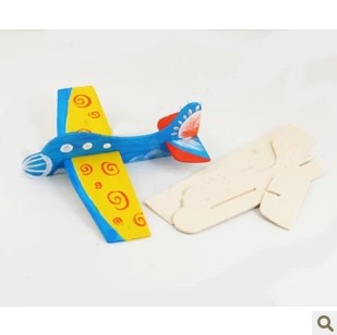 手工制作/创意DIY飞机模型拼装模具彩绘白模上色 玩具3岁以上