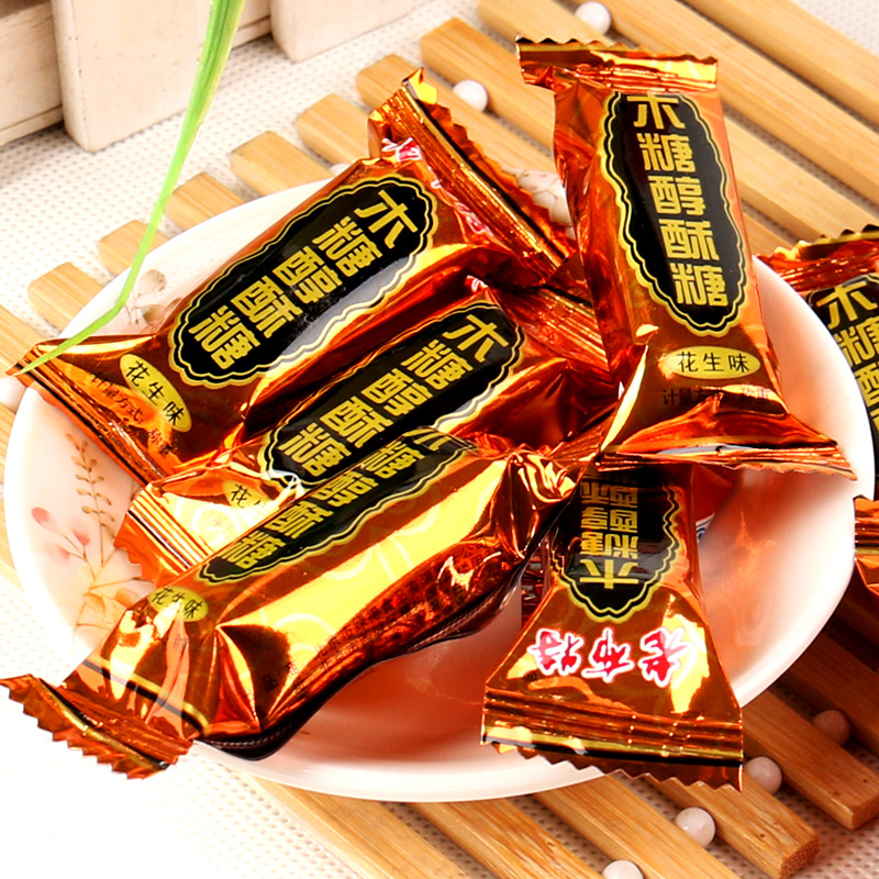 北京酥糖 糖尿人可以吃的糖果 老布特木糖醇酥糖花生味散装100g