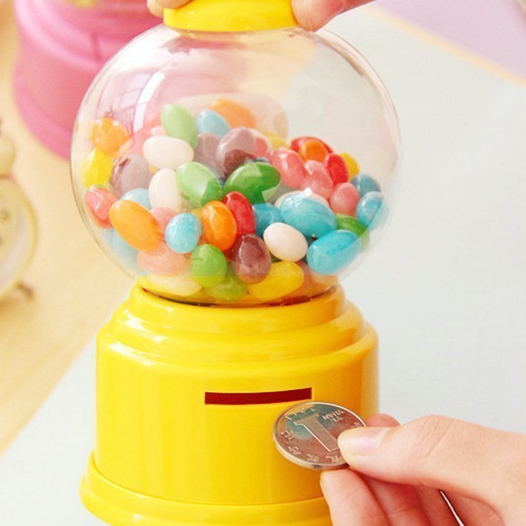 创意可爱迷你扭动式儿童韩版糖果机包邮 存钱罐储钱罐六一礼品