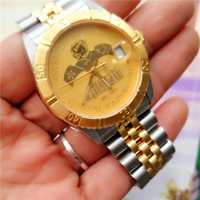 好品相特价出售97年香港回归纪念表日历机械全自动手表表全新库存