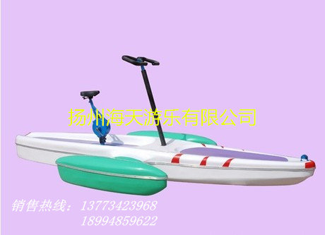 公园游船/水上自行车/ 游乐船 玻璃钢船 单人水上自行车