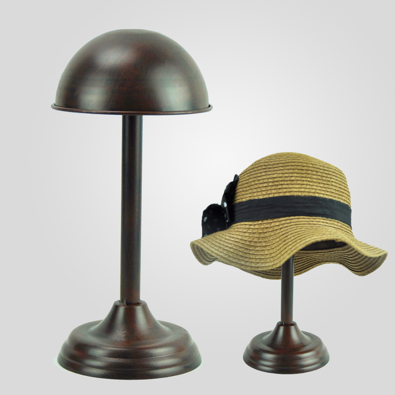 包邮欧式帽架展示架t铁艺托架 帽托帽架 帽子展示道具 帽子展示架