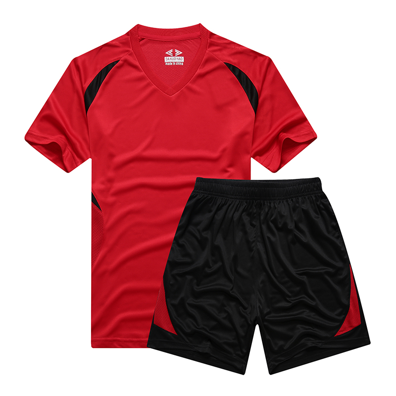 加大码男足球服运动服套装健身比赛队服训练球衣大码足球队服印号