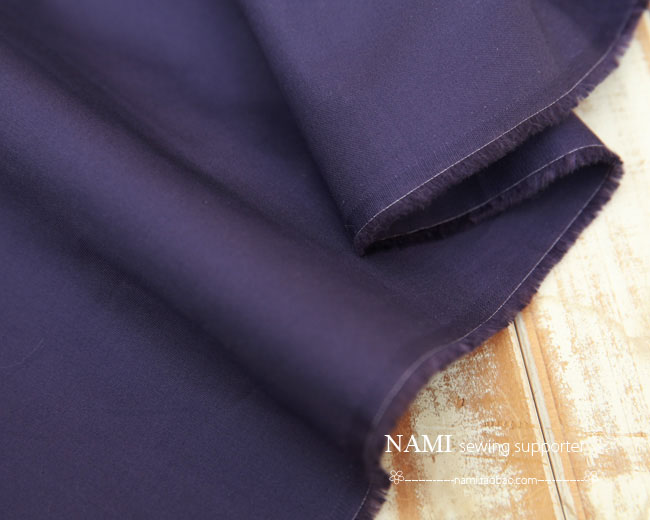 sewing supporter 布料 深紫色纯色基础棉布