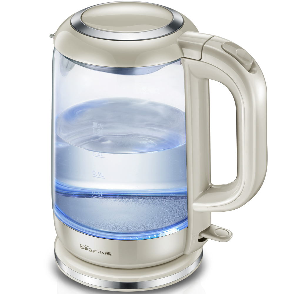 Bear/小熊 ZDH-A15G2电热水壶玻璃家用电水壶烧水壶大容量煮茶壶