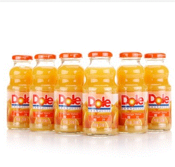 全国包邮 都乐（Dole）橙汁 250ml*24瓶 整箱 纯果汁饮料