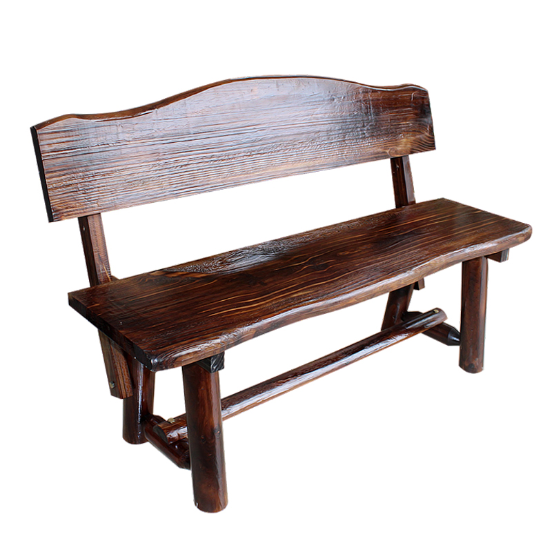实木碳化防腐换鞋凳 长凳 置物凳休闲公园长椅公园凳户外园林椅子