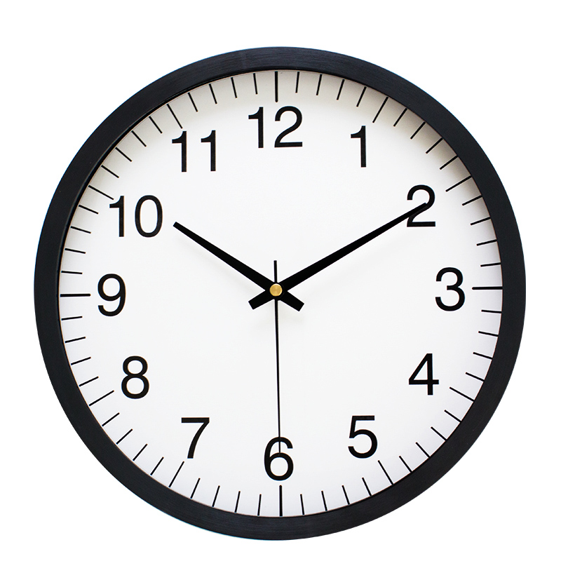 HICAT经典10寸静音简约挂钟客厅卧室公司创意钟表现代装饰挂钟表