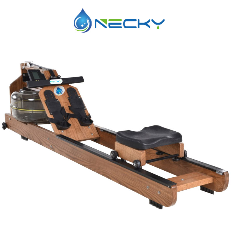 NECKY室内水阻划船机高端家用划船器商用木质赛艇测功仪