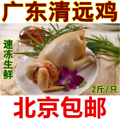 广东清远鸡/三黄鸡/速冻新鲜/白斩鸡盐焗鸡必备/北京包邮