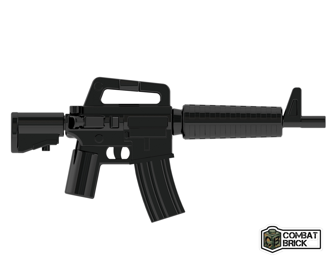 乐宜乐combatbrick第三方AR-15 / CAR-15 C枪人仔武器 黑色CB021