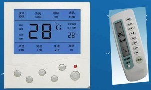 温控器面板   风机盘管遥控液晶温控器   智能控温中央空调开关