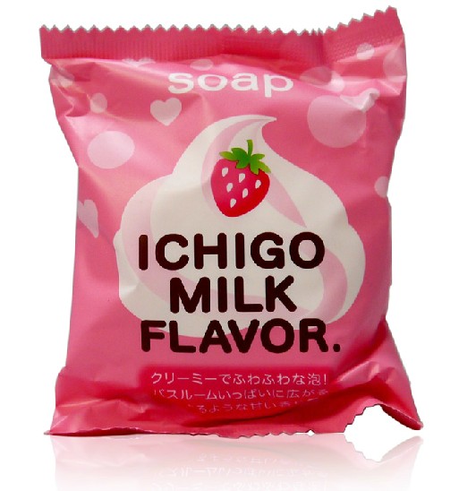 日本代购现货Pelican佩丽康Sweet草莓酸奶洁肤皂 想被吃掉的味道