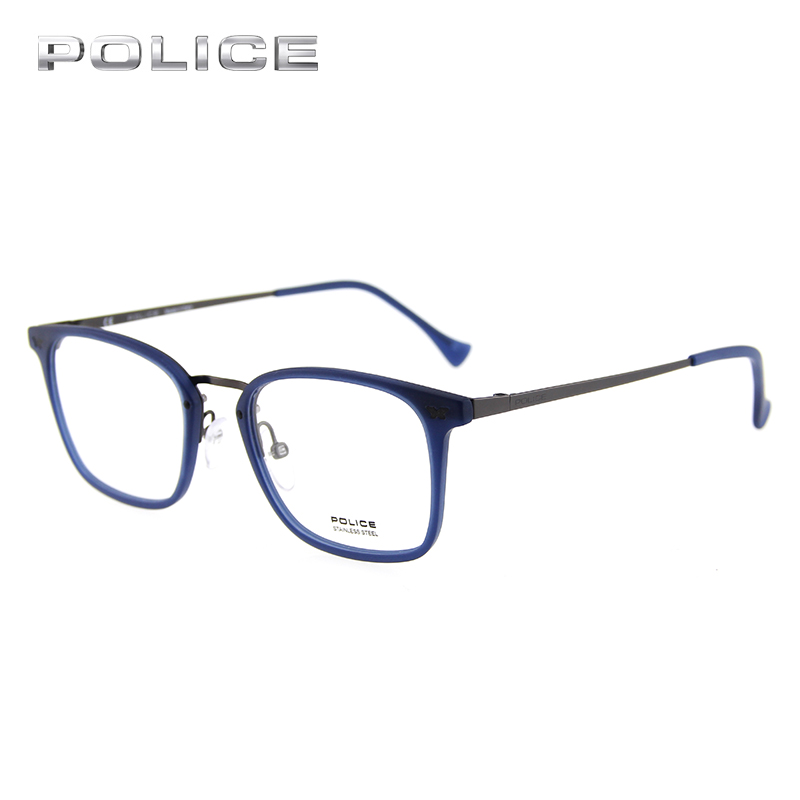 POLICE新品光学眼镜架男女款大框潮流可配近视板材眼镜框VPL045