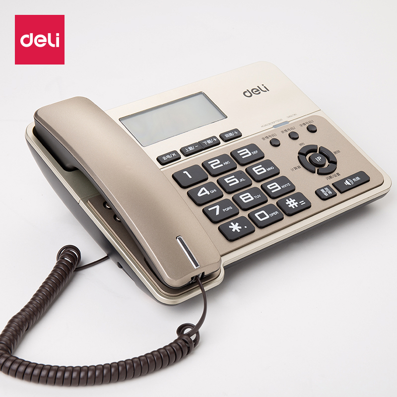 得力796电话机 座机 办公家用商务电话 免电池来电显示提固定电话