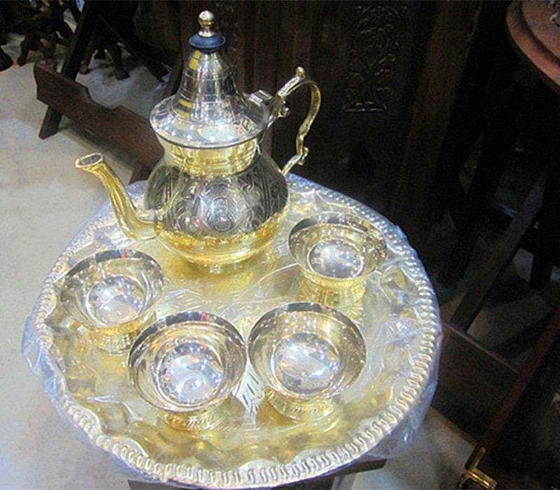 印度民族特色原厂铜茶壶酒杯进口新宽一套铜制品特价