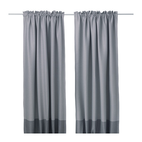 宜家正品 马瑞恩 遮光窗帘,两幅,灰色褐色广州宜家国内代购IKEA