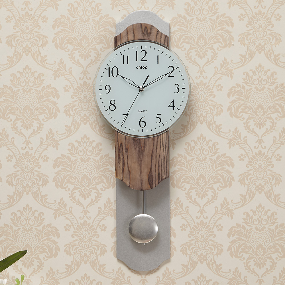 cntop艺术创意静音客厅挂钟设计感钟表石英钟挂钟现代简约时钟